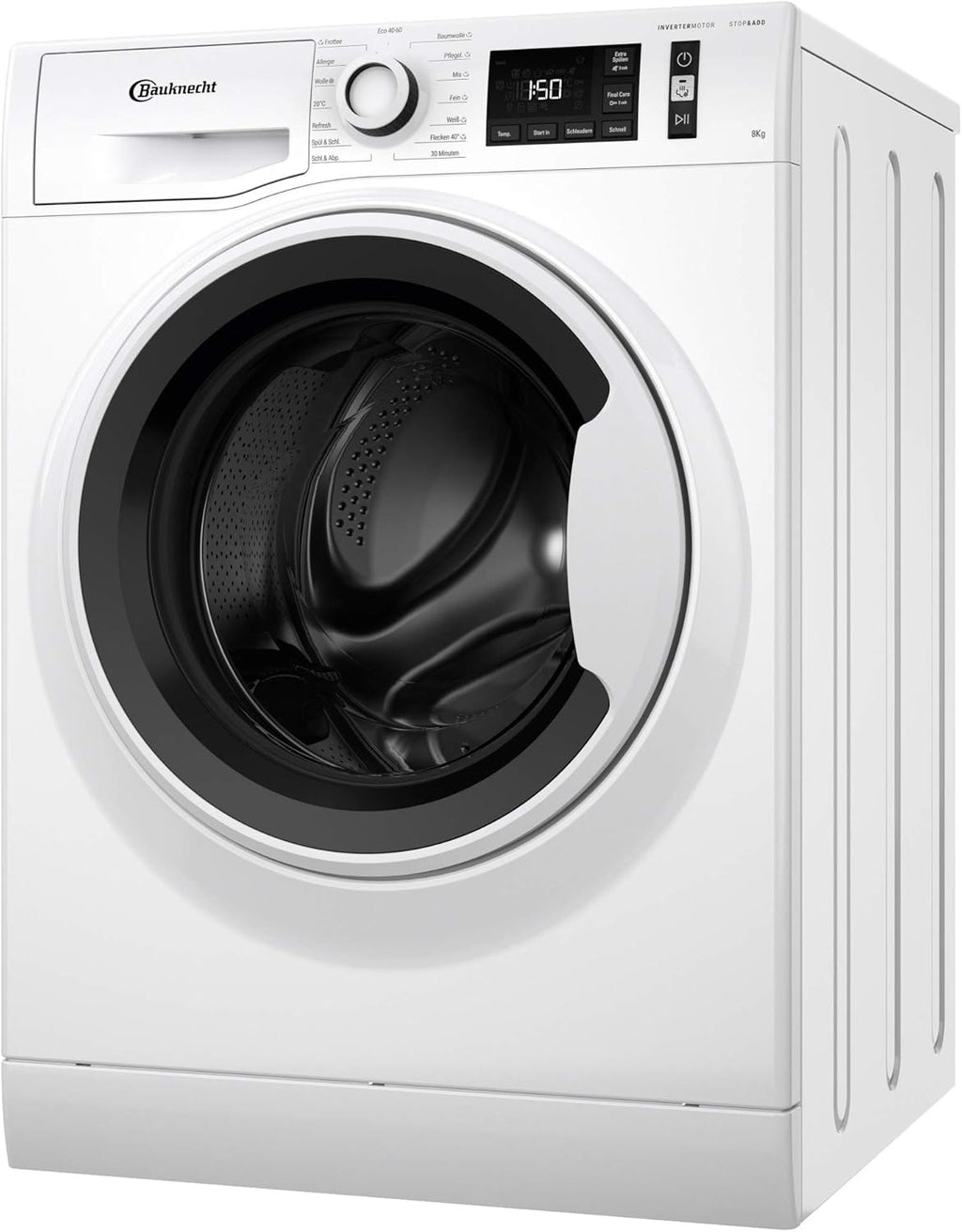 Bauknecht W Active 8A Lavatrice a carica frontale/ 8kg/ potente rimozione delle macchie/ programmi a vapore/ opzione Steam Hygiene/ classe di efficienza energetica A/ funzione Stop&Add/ motore ProSilent [Classe energetica A]