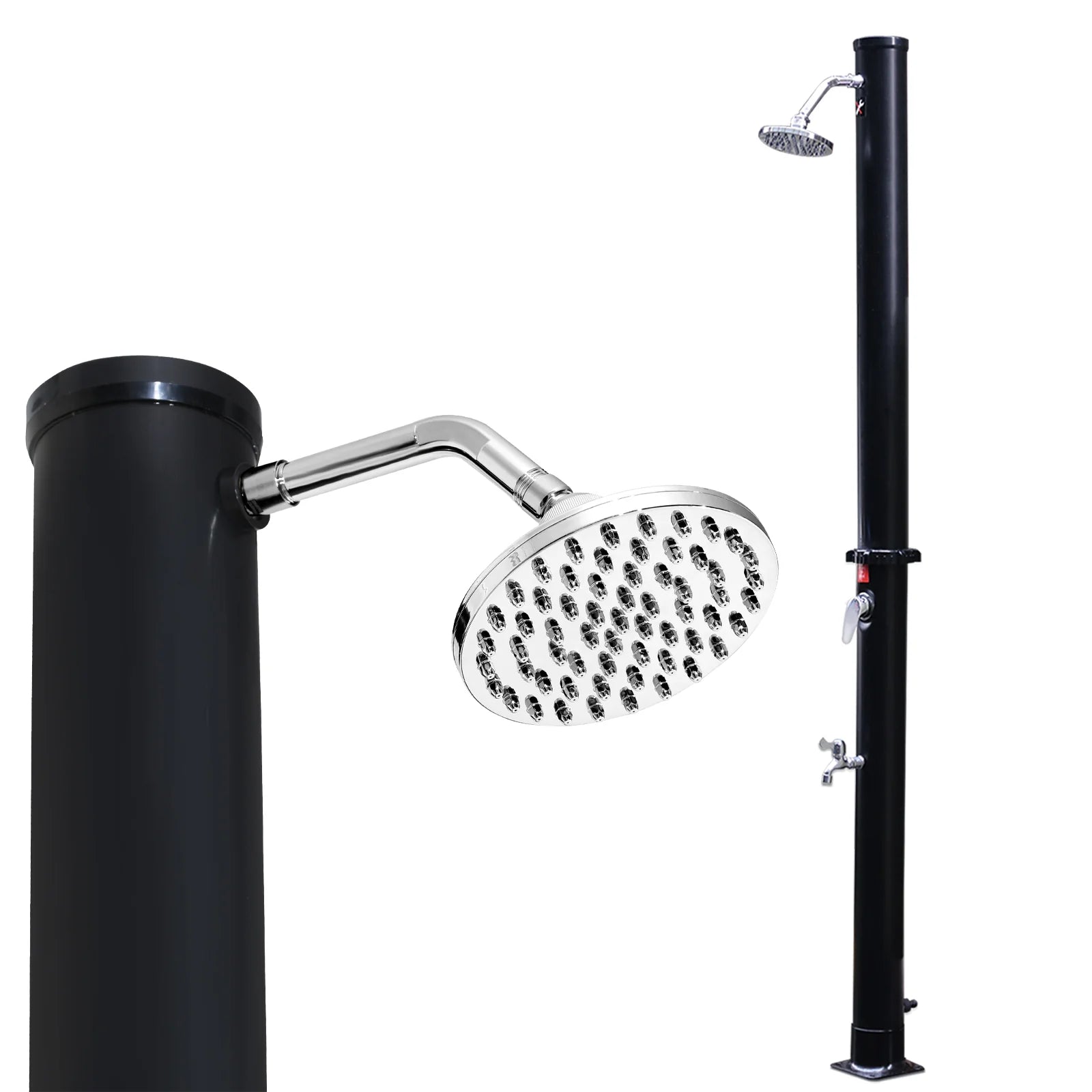 Sonnewelt Solardusche mit Duschkopf und Fudusche 20L