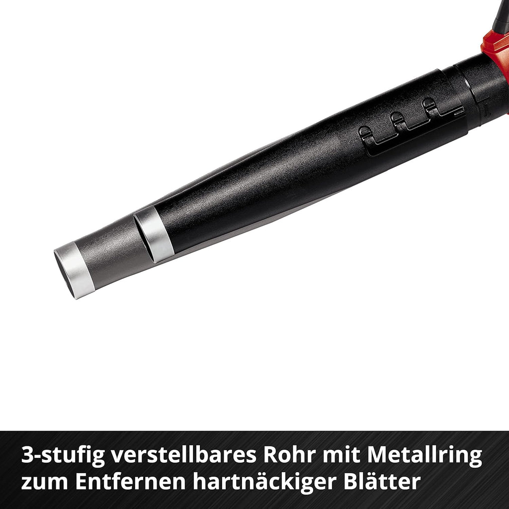Einhell Soffiatore a batteria professionale GP-LB 36/210 Li E-Solo Power X-Change (Agli ioni di litio, potenza di soffiaggio 816 m³/h, interruttore turbo, tubo a 3 livelli e rimovibile, senza batteria e caricabatteria)