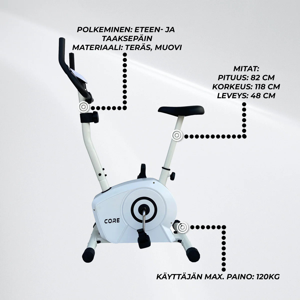 Core Heimtrainer 400, White