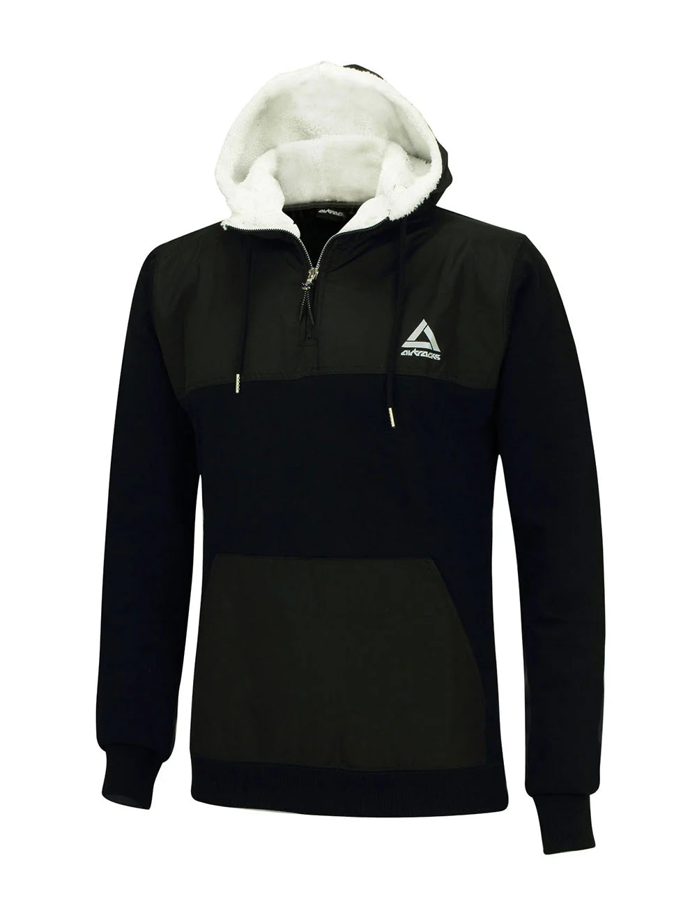 Winter Sweatshirt Crew Pro Line con Cappuccio e Zip Nero Set