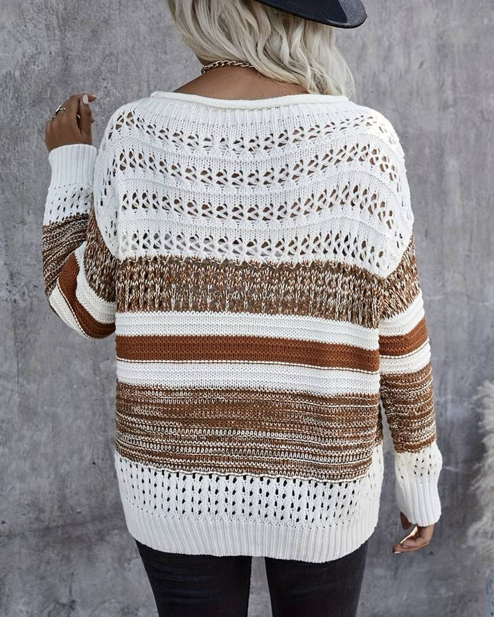 Tea - Gestreifter Pullover für Frauen