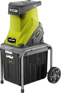 Ryobi Trituratore da Giardino, Biotrituratore Elettrico RSH2545B, adatto per arbusti, rami e altri materiali morbidi, con pressore di sicurezza. 2500 W, serbatoio di raccolta da 40 l