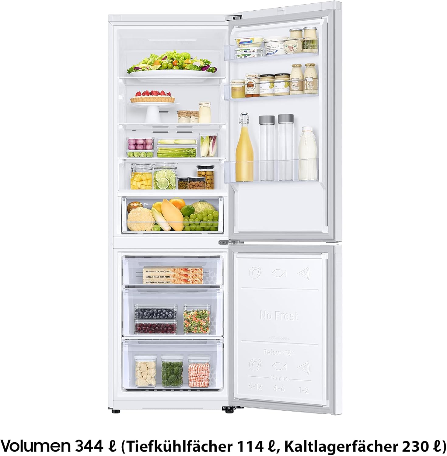 / RL38A7B5BS9/EG / Fridge and Freezer Combination / 203 cm Height.
