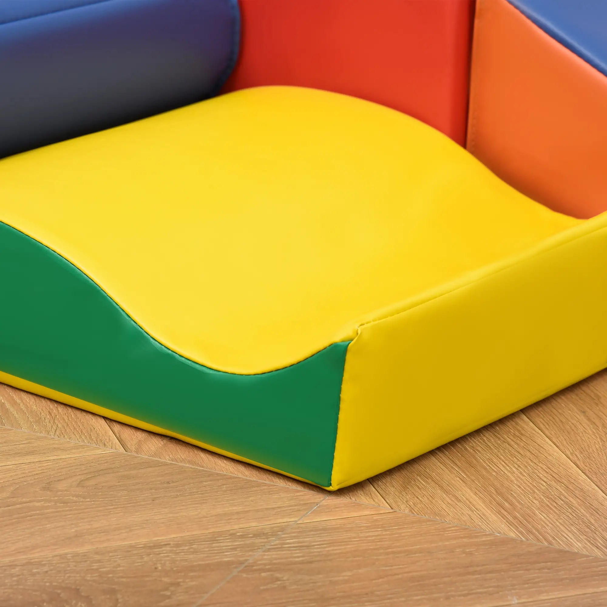 HOMCOM Blocchi da Costruzione Morbidi 7 pz. stimola la fantasia, facili da pulire