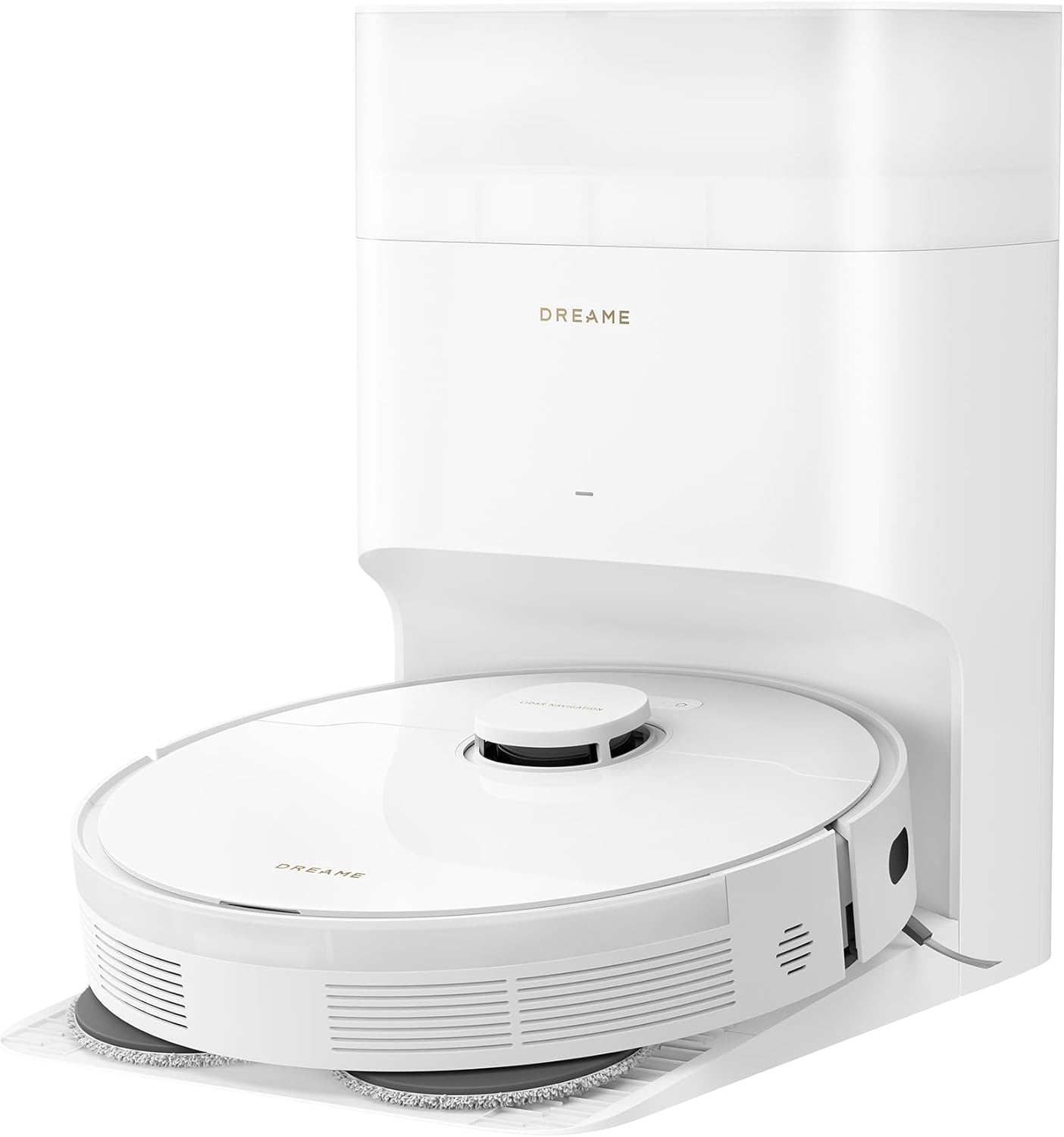 dreame L10 Prime Saugroboter und Wischroboter mit Automatischer Waschstation von Wischpads, 7mm Mopanhebung, LDS Navigation, 4000Pa Saugleistung, 3D Mapping, WiFi/APP