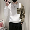Zweifarbiger Pullover für Mnner