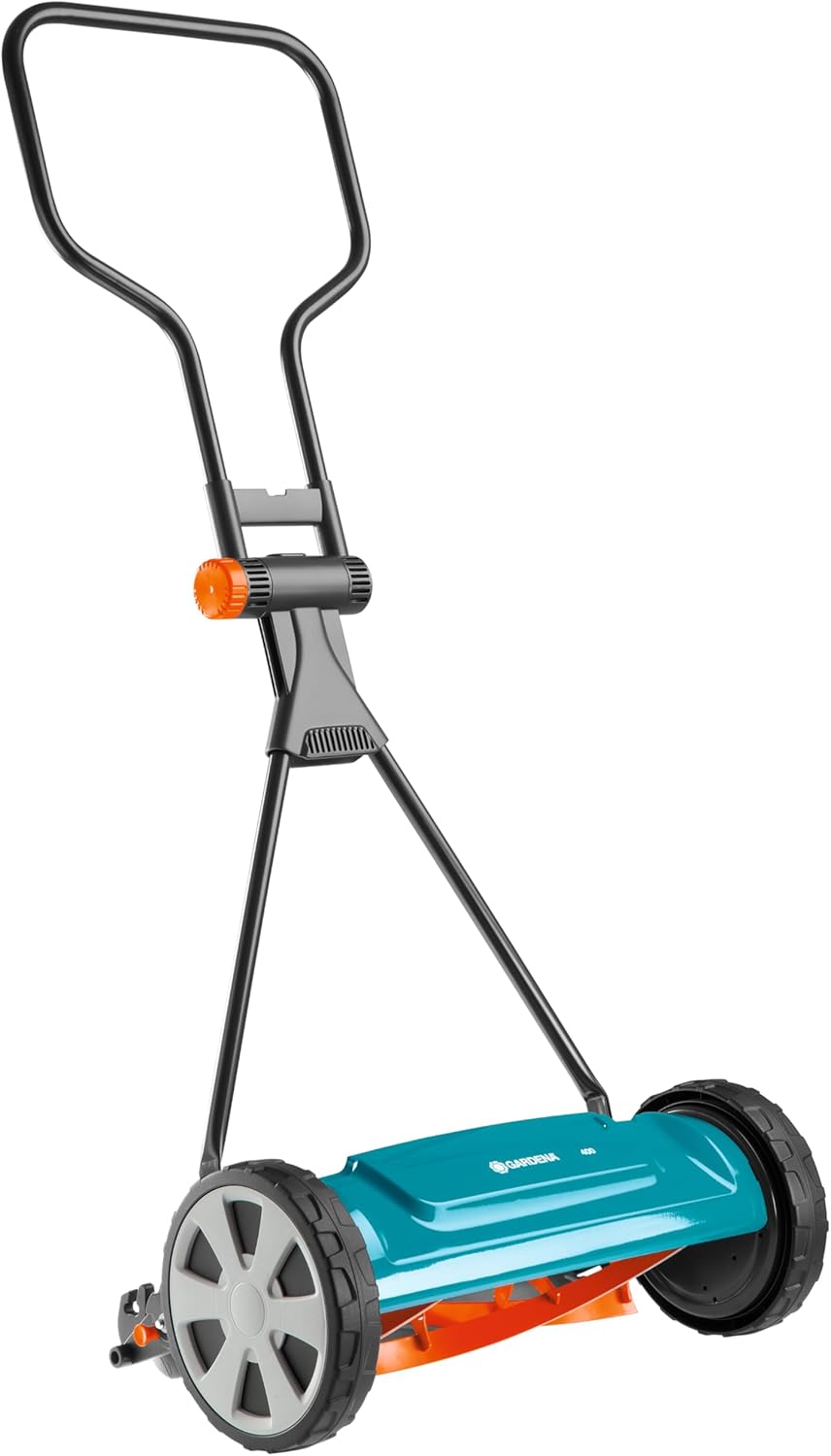 Gardena Classic Spindelmäher 400: Tagliaerba manuale con larghezza di taglio di 40 cm per superfici fino a 200 m², albero portalame in acciaio di qualità, tecnica di taglio senza contatto, silenzioso e preciso (4018-20)
