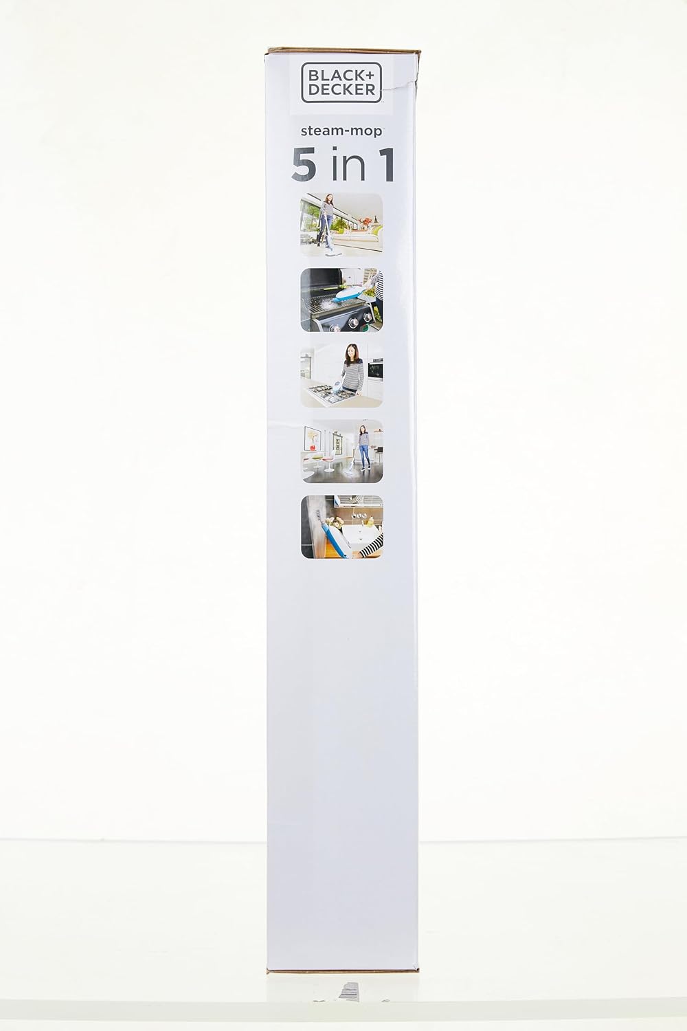 Black+Decker 1.300W 5-in-1 Dampfbesen Steam Mop FSM13E5 (Dampfreiniger für hygienische, gründliche Sauberkeit, abnehmbarer Stiel, einfache Bedienbarkeit, inkl. 5-teiliges Zubehrset)