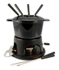 Swissmar F66705 Sierra Set Fondue 11 Pezzi, Ghisa/Acciaio Inossidabile, Rosso Ciliegia, 1.6L, Set Fondue per Carne, Formaggio e Cioccolato, per 4 Persone, Confezione Regalo