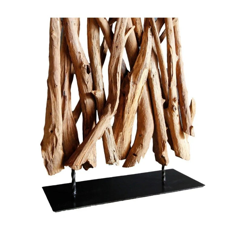 Teak Holz Raumteiler RANTING 60 x 180 cm
