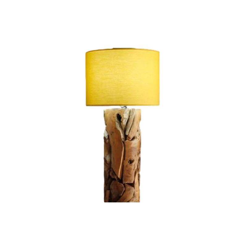Treibholz Stehlampe XILON yellow | Hhen: 115 cm, 145 cm