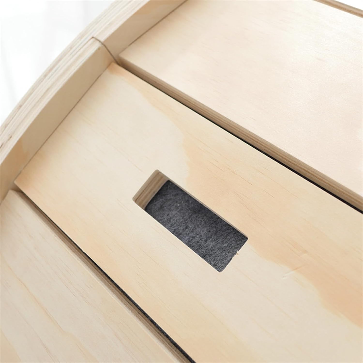 Roadoor 111,8 cm großes Katzen-Laufrad für Indoor-Katzen, Laufband zum Kratzen mit natürlicher Holzfarbe, Laufrad, Kratzbaum Karton für Katzenunterhaltung