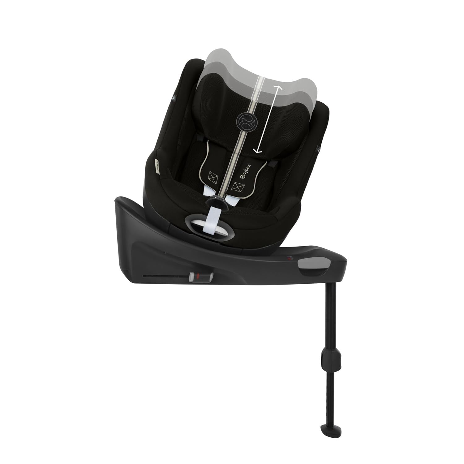 Seggiolino auto CYBEX Gold Sirona Gi i-Size Plus con base, Da 3 mesi a 4 anni circa (Dalla nascita con inserto per neonati), Max. 20 kg, 61-105 cm (Da 40 cm con inserto per neonati), Stormy Blue
