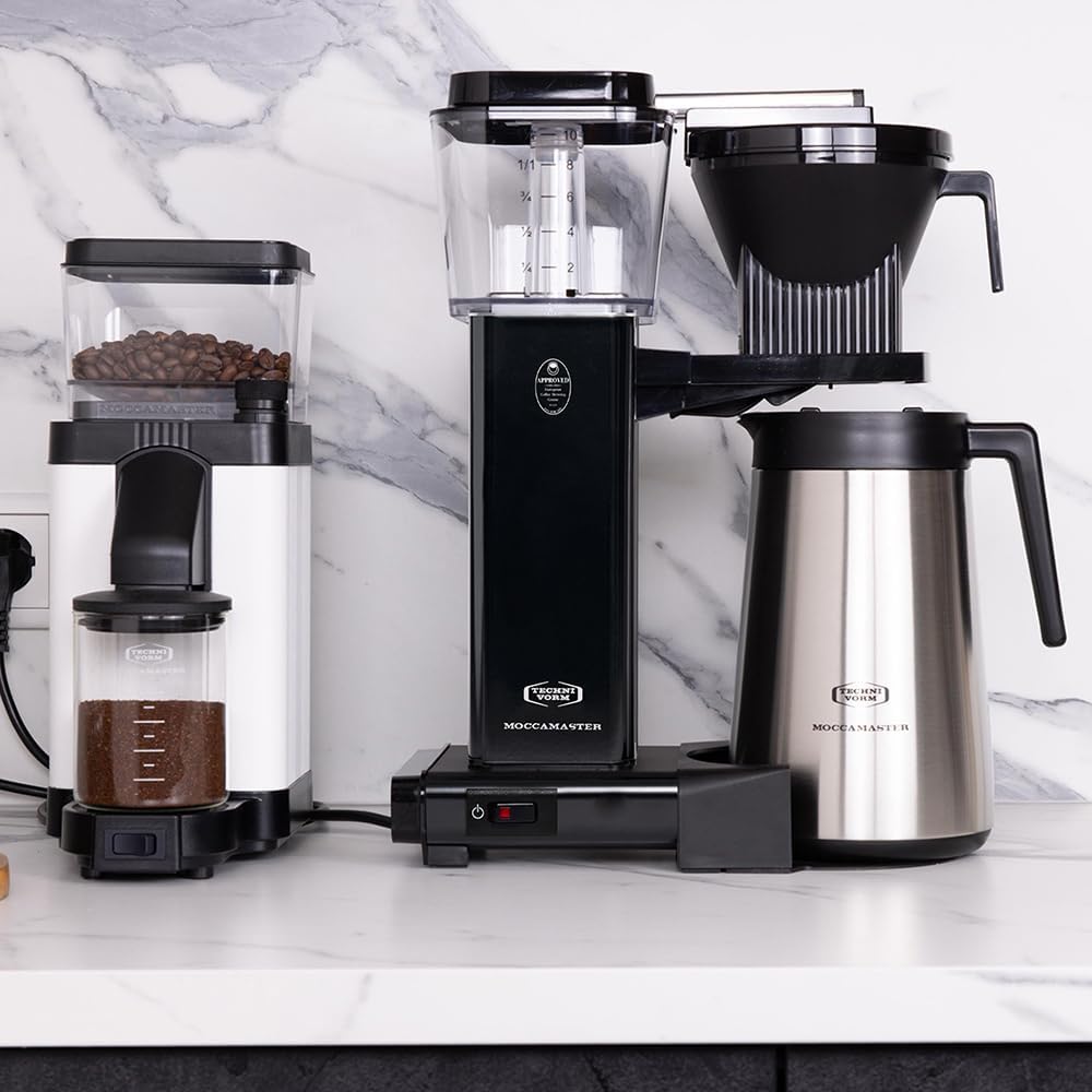 Moccamaster KBGT, Macchina da caffè con filtro e brocca termica, Macchina da caffè con filtro, Bianco sporco, 1.25L