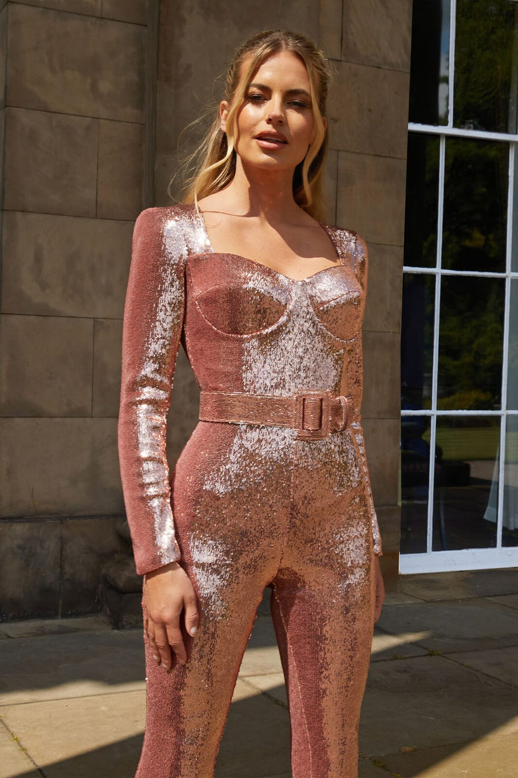 Lozenda - Tuta intera glitterata da donna