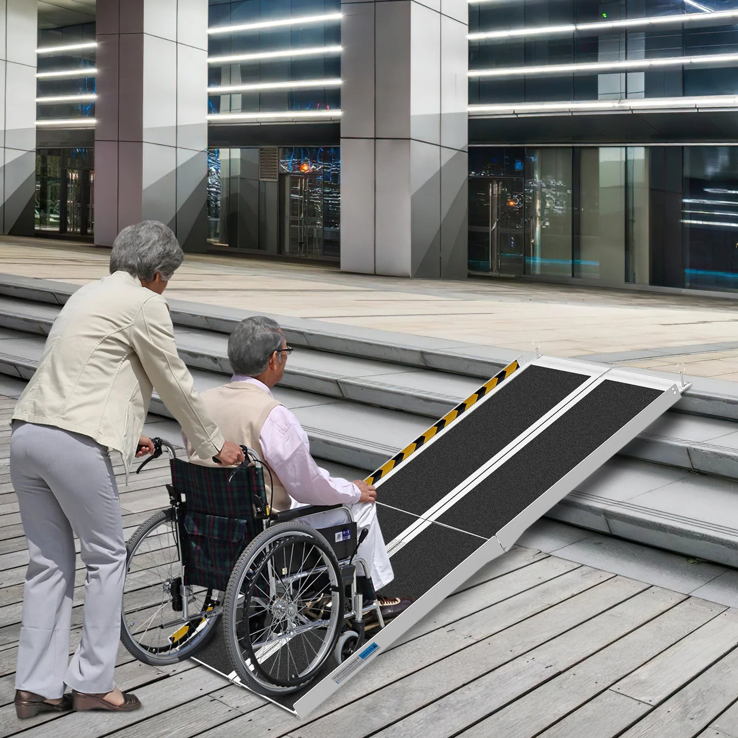 Sonnewelt Rampa per sedia a rotelle Rampa di carico in alluminio fino a 270kg