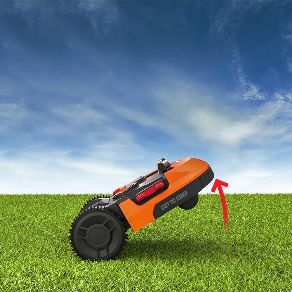 WORX Landroid Vision M600 Robot rasaerba WR206E.1 per giardini fino a 600m - Robot tagliaerba intelligente senza filo perimetrale - WLAN & Bluetooth - prevenzione attiva degli ostacoli con tecnologia AI - controllo tramite APP
