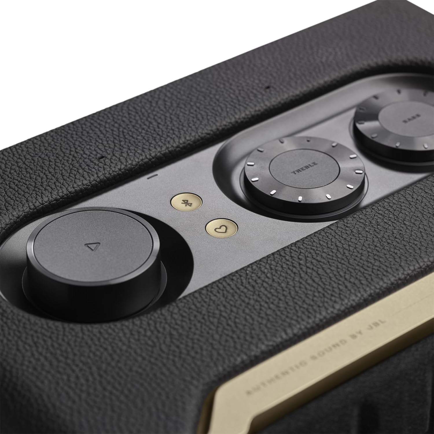 JBL Authentics 200 Smart Home Altoparlante – Cassa Bluetooth dal design retrò anni '70 – Con griglia Quadrex, Google Assistant, Alexa, AirPlay e JBL One App – Nero