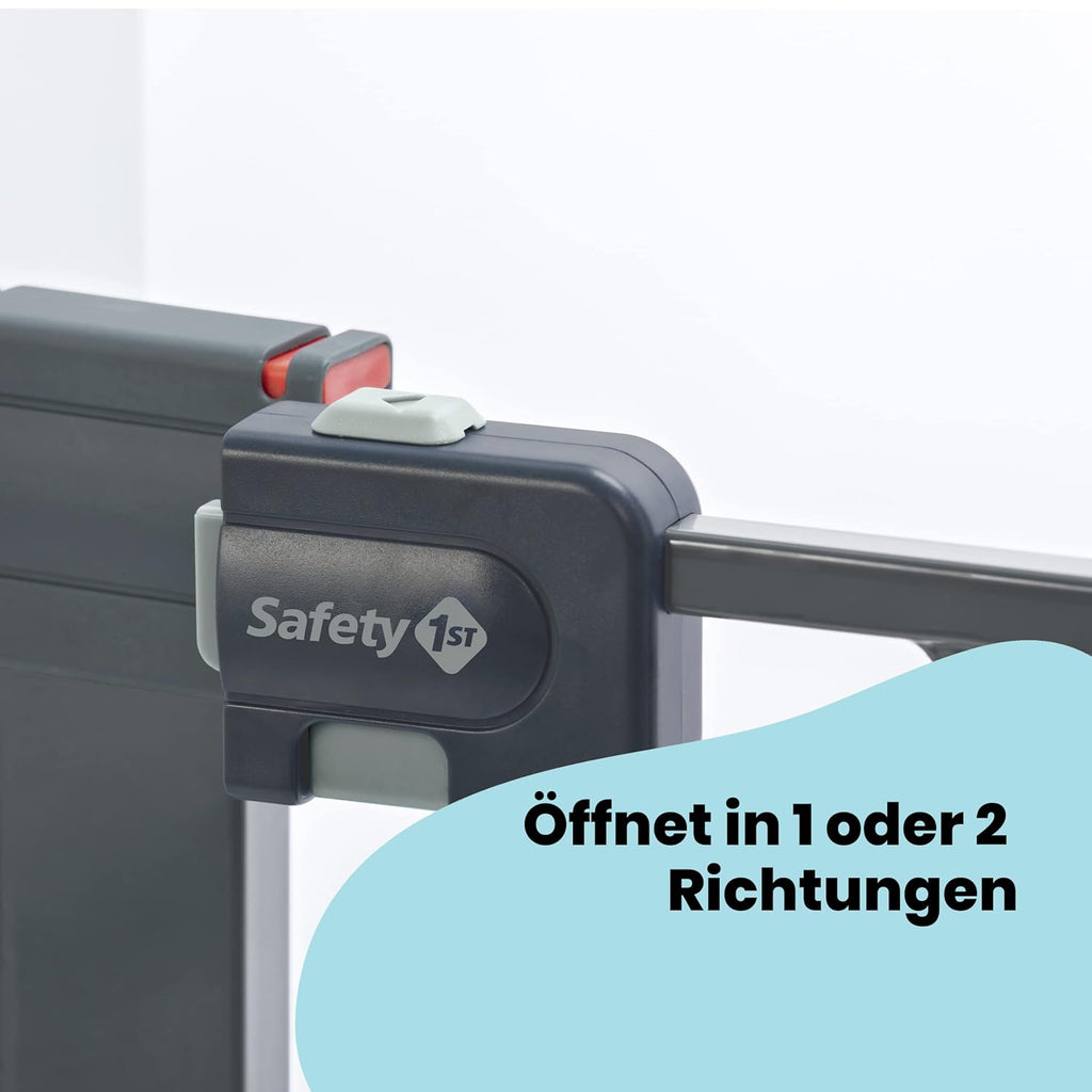 Safety 1st Easy Close Extra Tall, extra hohes (91 cm) Sicherheitsgitter aus Metall, druckfest, ideal für Kinder und Haustiere, mit einer Breite, die sich von 73 auf 80 cm ausdehnen lsst, wei