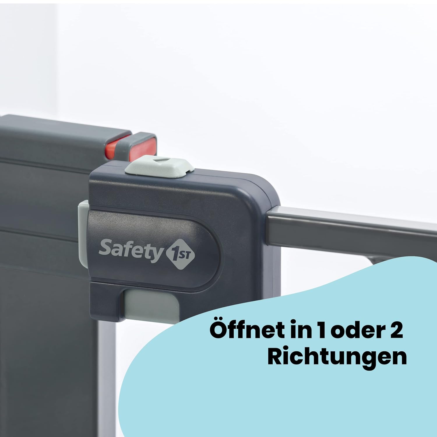 Safety 1st Easy Close Extra Tall, extra hohes (91 cm) Sicherheitsgitter aus Metall, druckfest, ideal für Kinder und Haustiere, mit einer Breite, die sich von 73 auf 80 cm ausdehnen lsst, wei