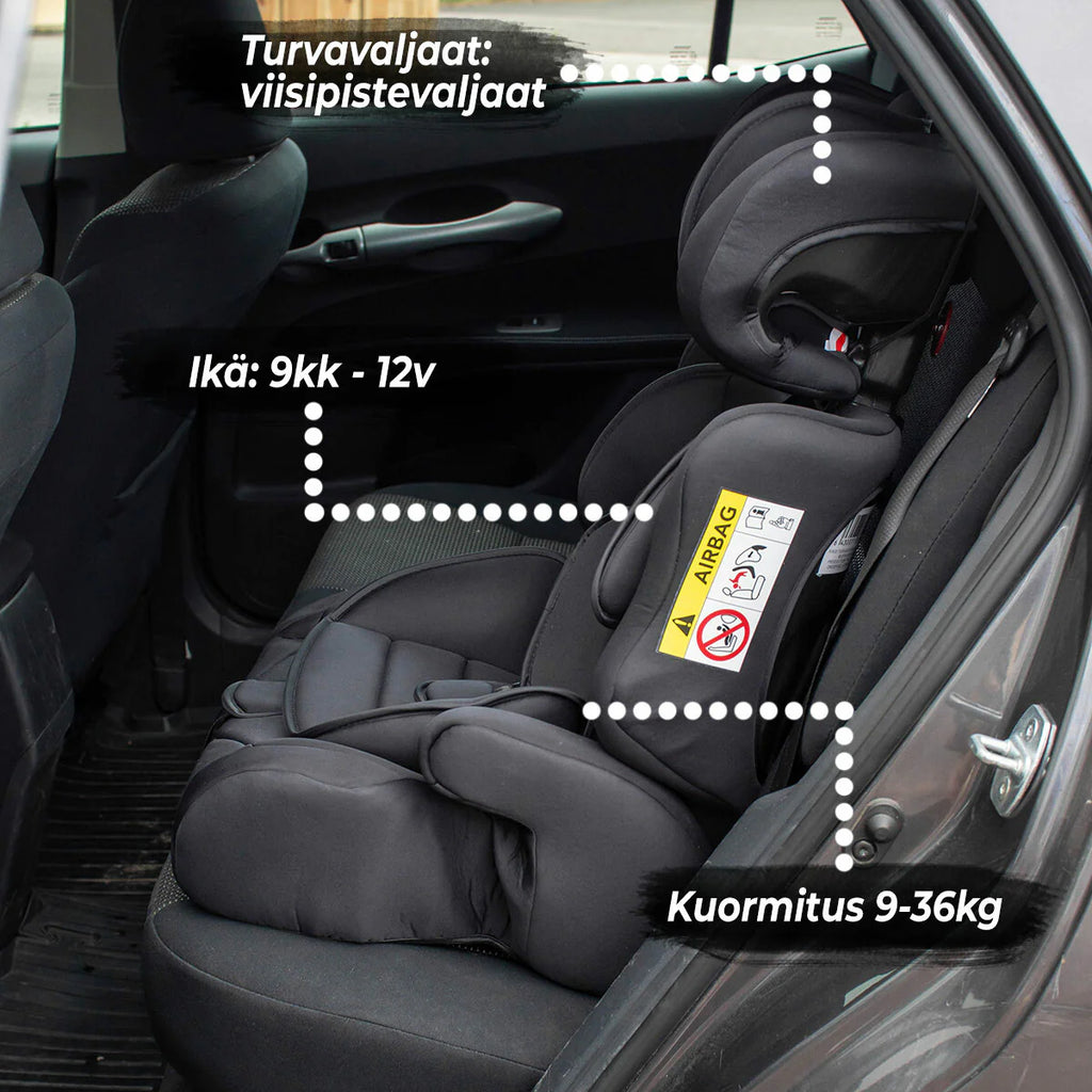Seggiolino auto Kikid Basic Blu, 9-36kg