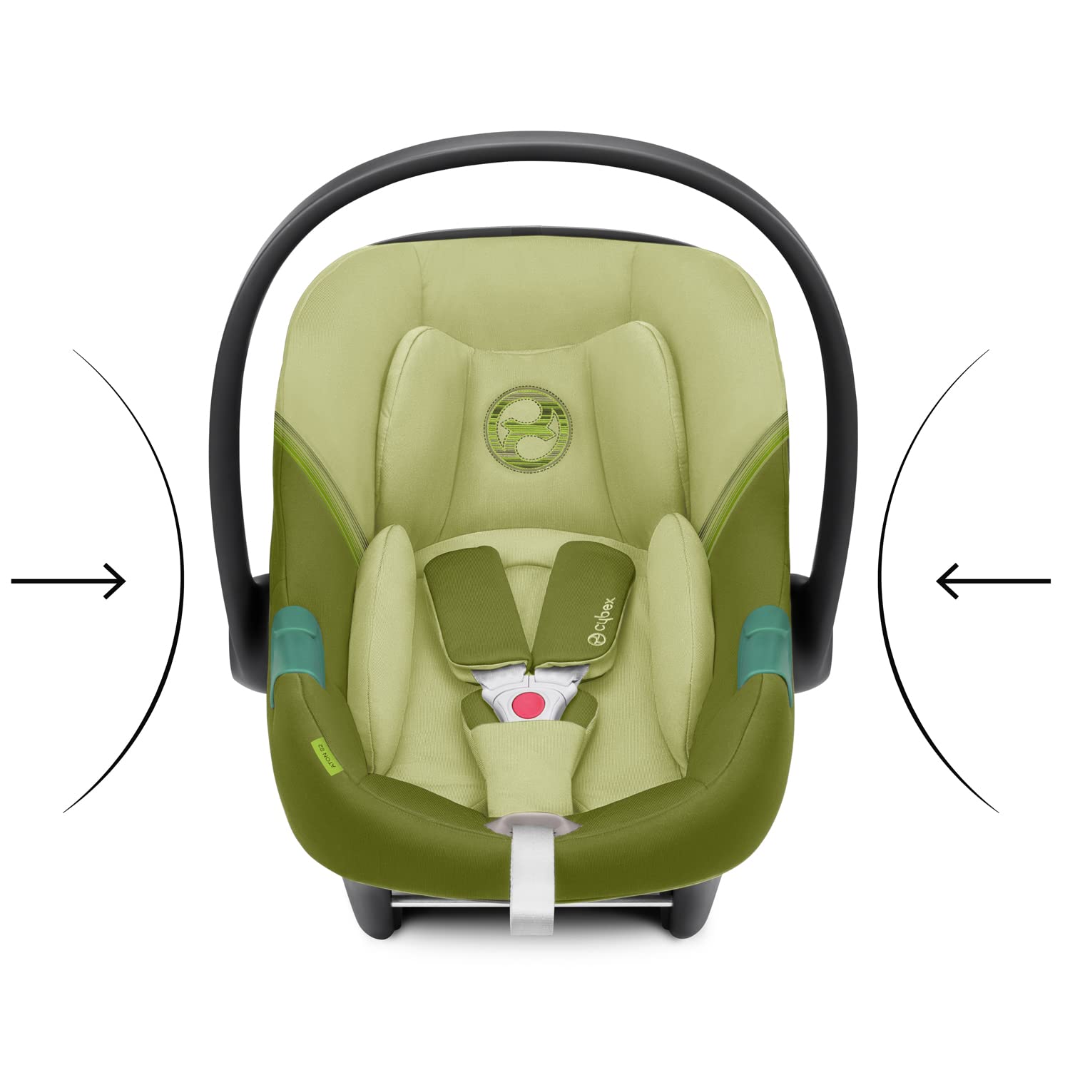 CYBEX Gold Babyschale Aton S2 i-Size, Ab Geburt bis ca. 24 Monate, Max. 13 kg, Inkl. Neugeboreneneinlage, SensorSafe kompatibel, Ocean Blue