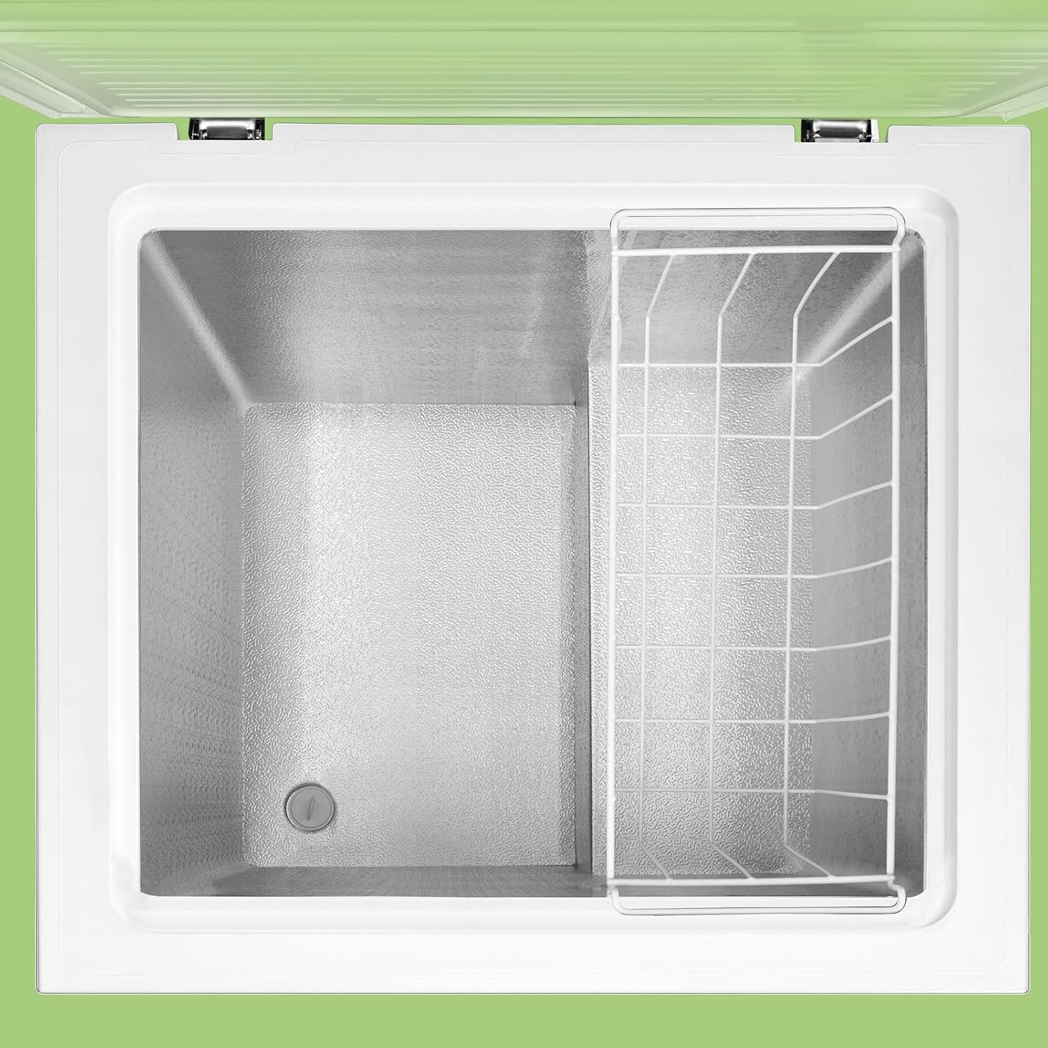 Comfee RCC100WH2(E) Congelatore a Pozzo/169 kWh/anno/85cm di altezza/99L/38dB/Bassa rumorosità/Tubo a D ad alta efficienza/Adatto a diversi scenari d'uso/Termostato regolabile/Bianco