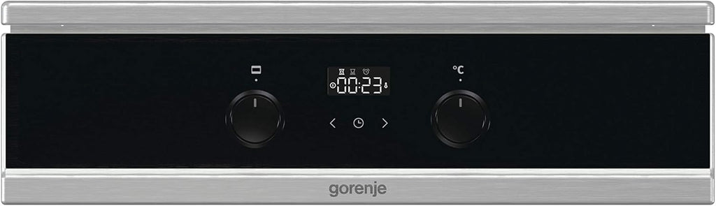 Gorenje GEIT5C61SPG Cucina indipendente con piano cottura a induzione, 50 cm, 70 litri, argento, PerfectGrill, AirFry, FrozenBake, Pizza Mode 300°C, AquaClean, Made in Europe, inox