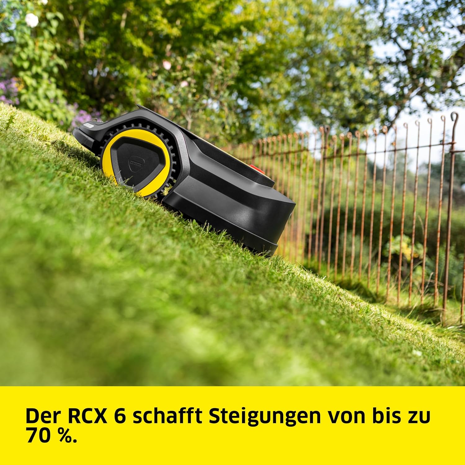 Kärcher Akku-Rasenmäher LMO 2-18, Grasfangbehältervolumen 30 l, 5 stufige Schnitthöhenverstellung 3.500 U/min, ohne Akku und Ladegerät, gelb