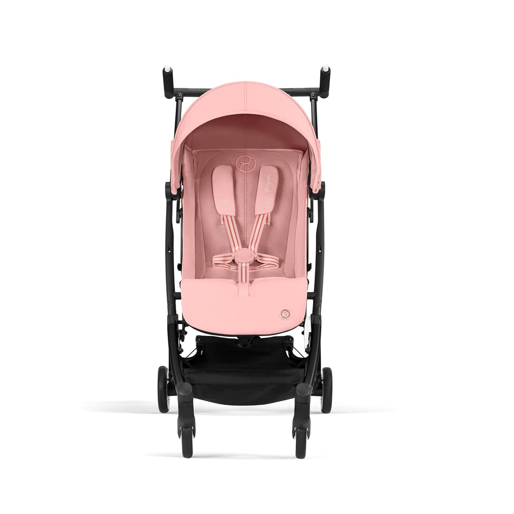 CYBEX Gold Kinderwagen Libelle mit One-Pull Harness, Von ca. 6 Monaten bis ca. 4 Jahre (max. 22 kg), Ultraleicht (nur 6 kg), Almond Beige (Beige mit taupefarbenem Rahmen)