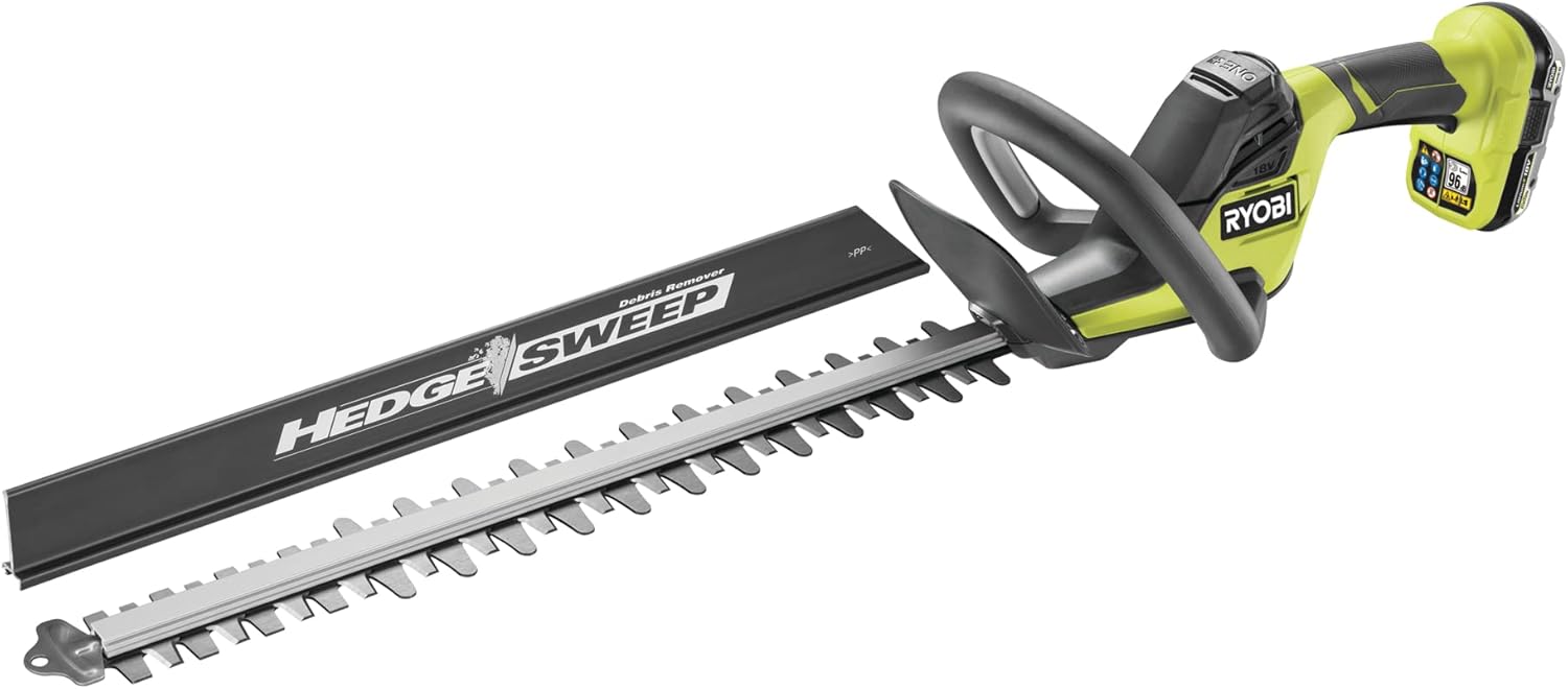 18 V ONE+ Akku-Heckenschere RY18HT50A-0 (Schnittgeschwindigkeit 1350 U/min, Messerlnge 50 cm, 24 mm Messerabstand, ohne Akku & Ladegert im Karton), Grün