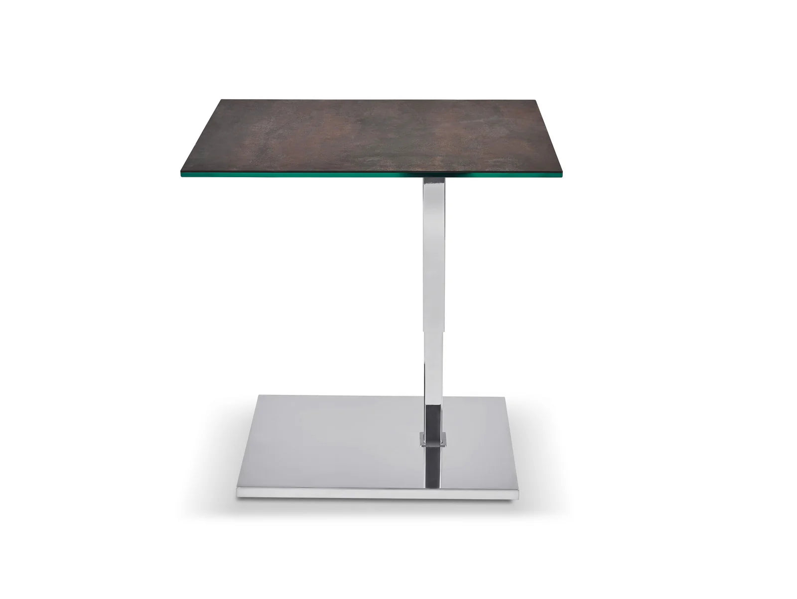 Ronald Schmitt kleiner Couchtisch, Beistelltisch Kolo K729 60x45cm, stufenlos hhenverstellbar 48-66 cm, rollbar