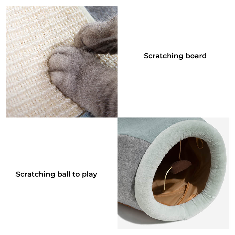 KatzenSpa-Tunnelbett – Platzsparendes Spiel- und Schlafparadies für Katzen