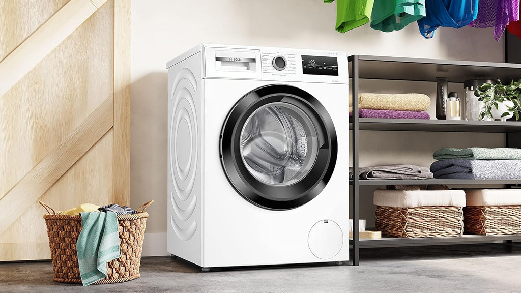 BOSCH WAN28127 Lavatrice Serie 4, a carica frontale, capacità 8 kg, 1400 giri/min, Iron Assist, Active Water Plus, EcoSilence Drive, Speed Perfect, bianco, 60 cm