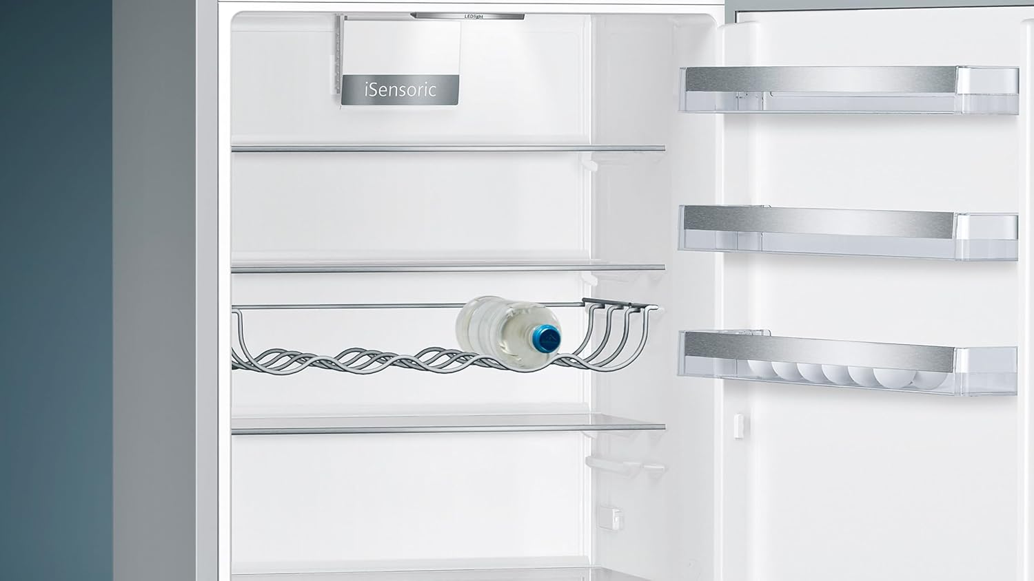 SIEMENS KG39EAICA iQ500 Frigorifero con congelatore, 201 x 60 cm, 249 L frigorifero + 94 L congelatore, LowFrost sbrinamento meno frequente, illuminazione a LED uniforme, BigBox spazio per alimenti congelati di grandi dimensioni