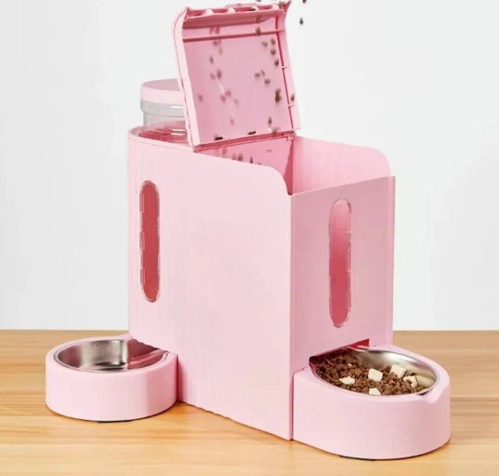 PetEase - Automatischer 2-in-1 Futter- und Wasserspender für Katzen und Hunde