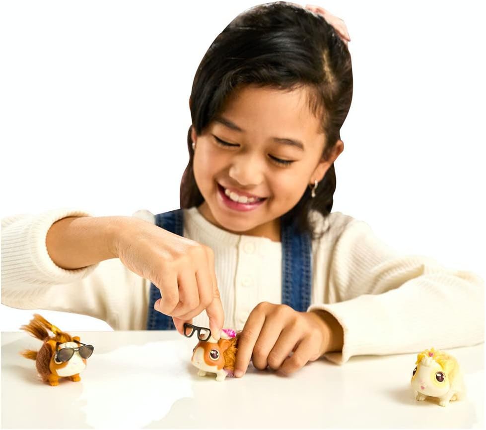 Little Live Pets – Mama Surprise | Porcellino d'India Interattivo con Gabbia e 3 Bebè a Sorpresa. Oltre 20 Suoni e Reazioni, Modello di Gioco Ripetibile, 5 anni / 60 mesi