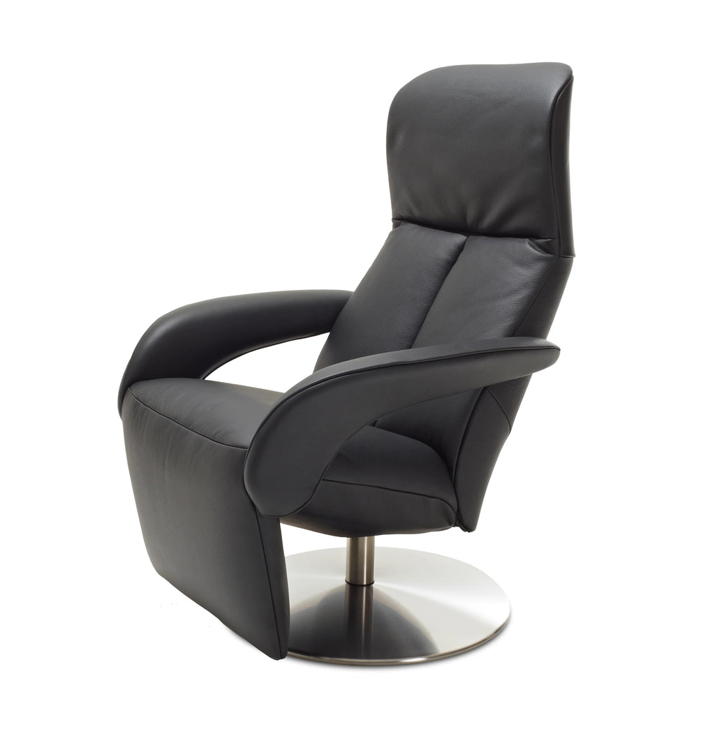 Poltrona relax Jori Symphony Medi JR-7960 Monomove, pelle Nappa nera