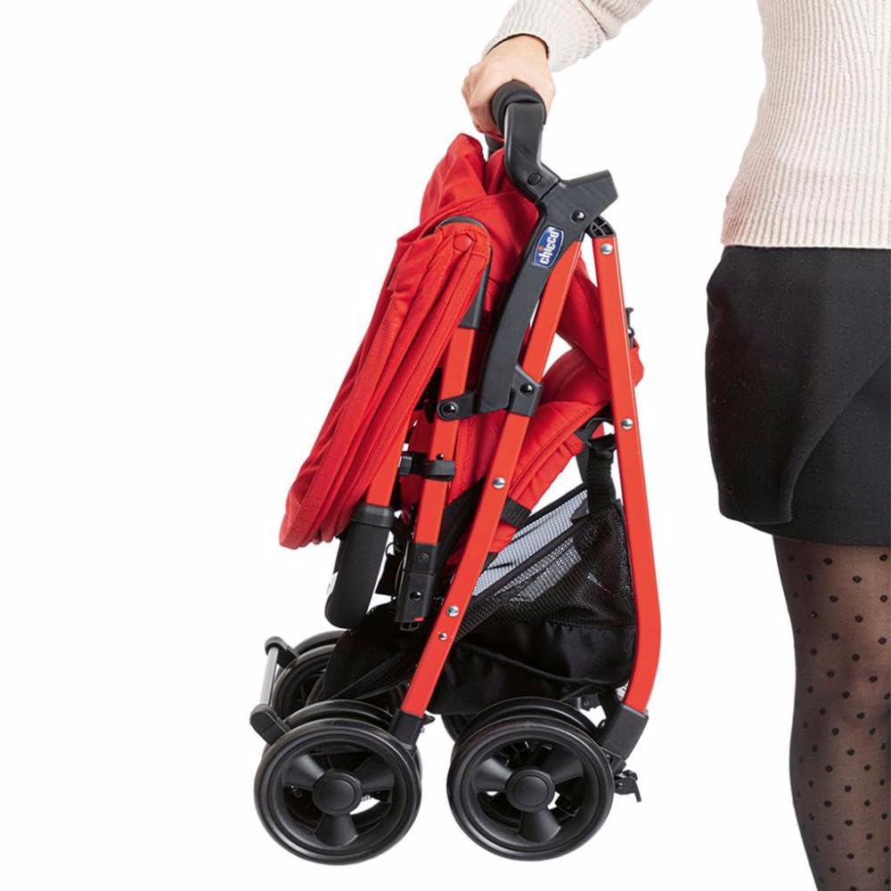 Chicco OHlalà 3 Ultra-Leichtgewicht Kinderwagen von Geburt bis 15 kg, Liege- und Faltbuggy mit großem Einkaufskorb, Kompakt, Regenschutz und Ausziehbares Verdeck