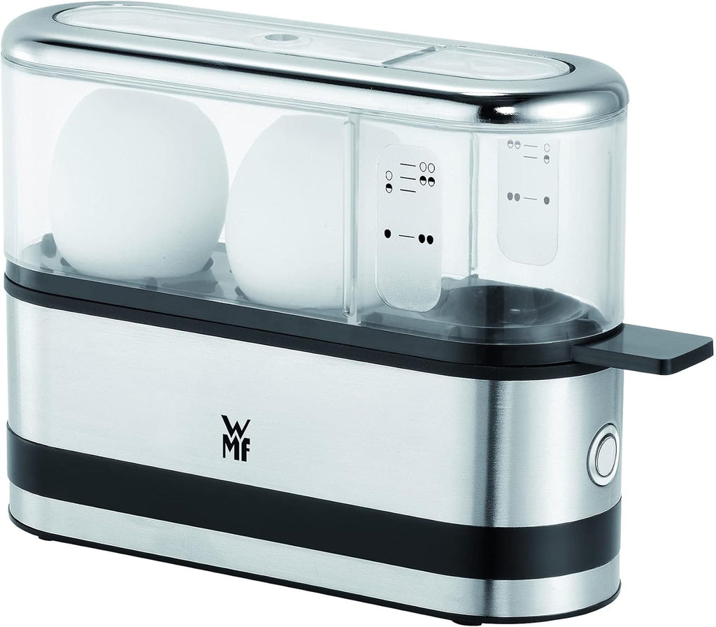 WMF Küchenminis 1-Scheiben Toaster Langschlitz XXl-Toast, Mini Toaster mit Brtchenaufsatz 7 Brunungsstufen berhitzungsschutz 600W Edelstahl matt