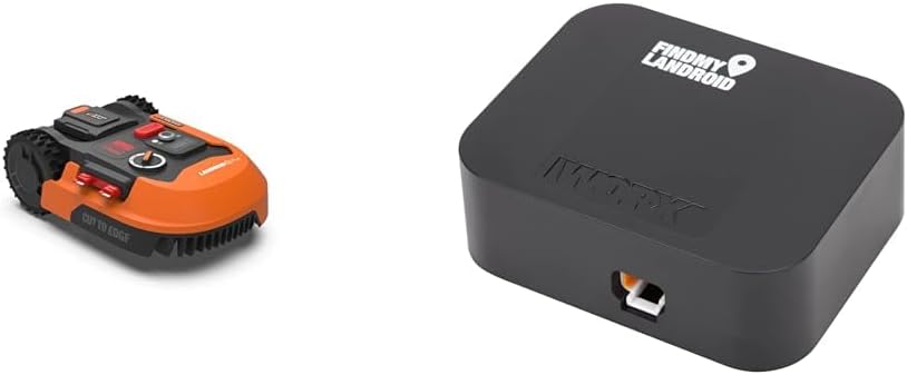WORX Landroid M WR141E Robot tosaerba/Rasaerba a batteria per piccoli giardini fino a 500 mq/Rasaerba semovente per un taglio netto, Multicolore