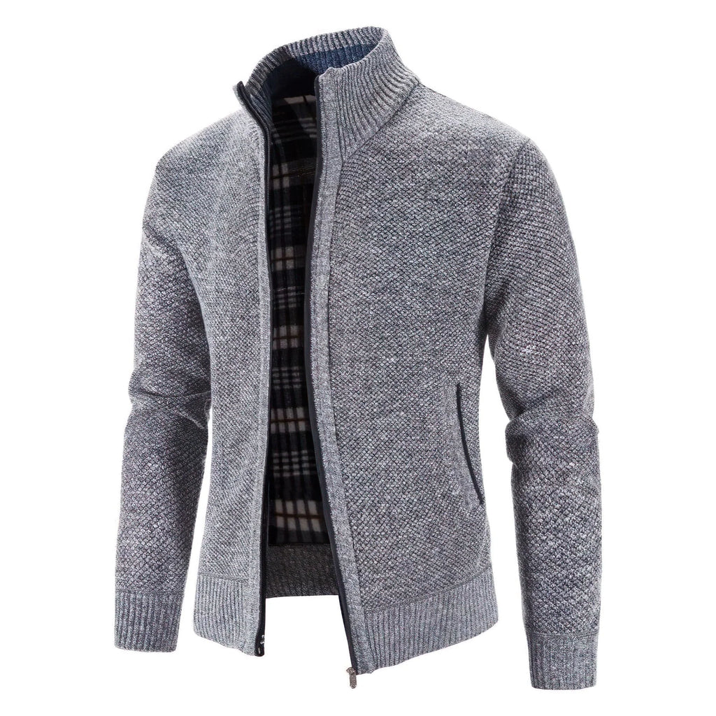Stylische Strickjacke mit Reiverschluss für Herren