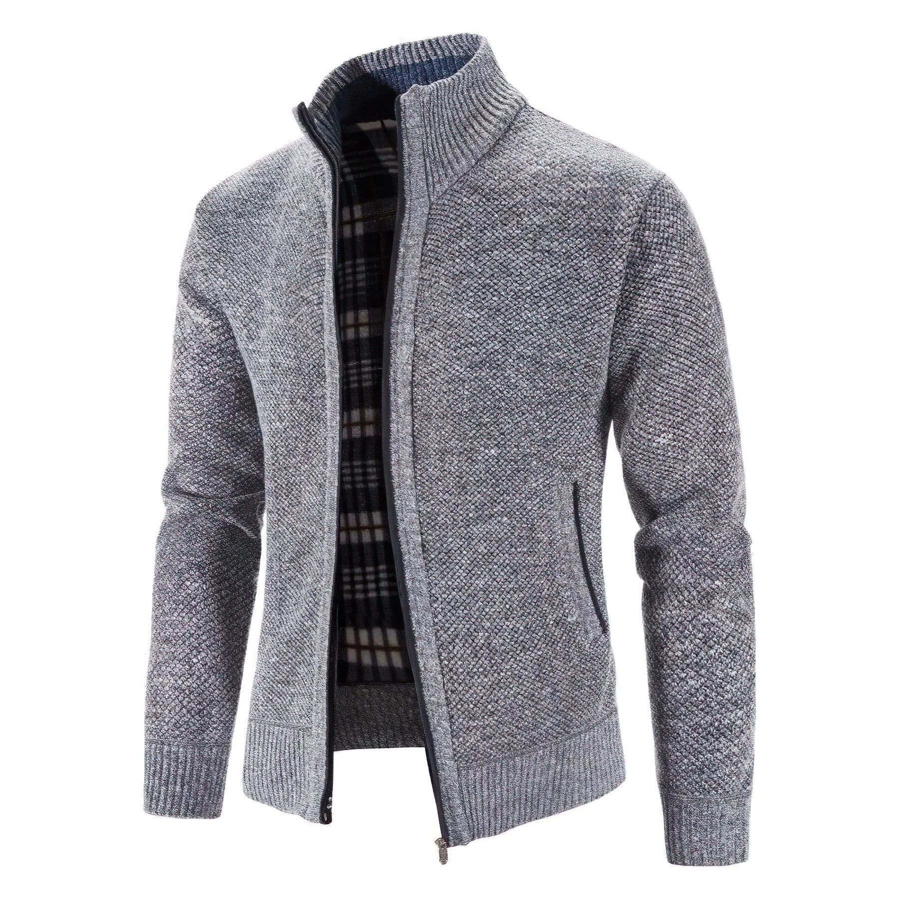 Stylische Strickjacke mit Reiverschluss für Herren