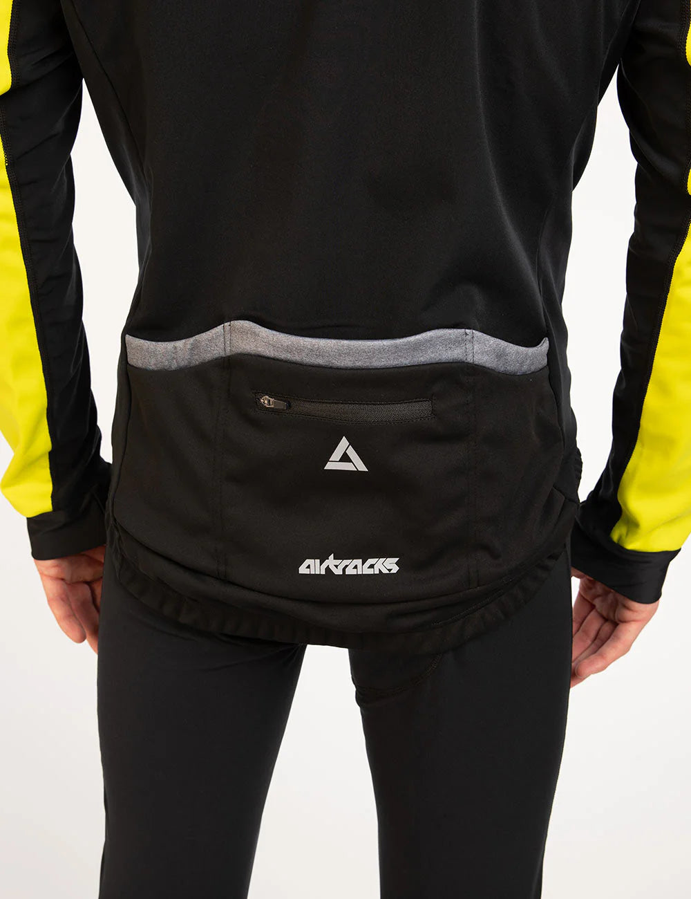 Herren Thermo Fahrradjacke Pro Team Schwarz Neon Setprodukt