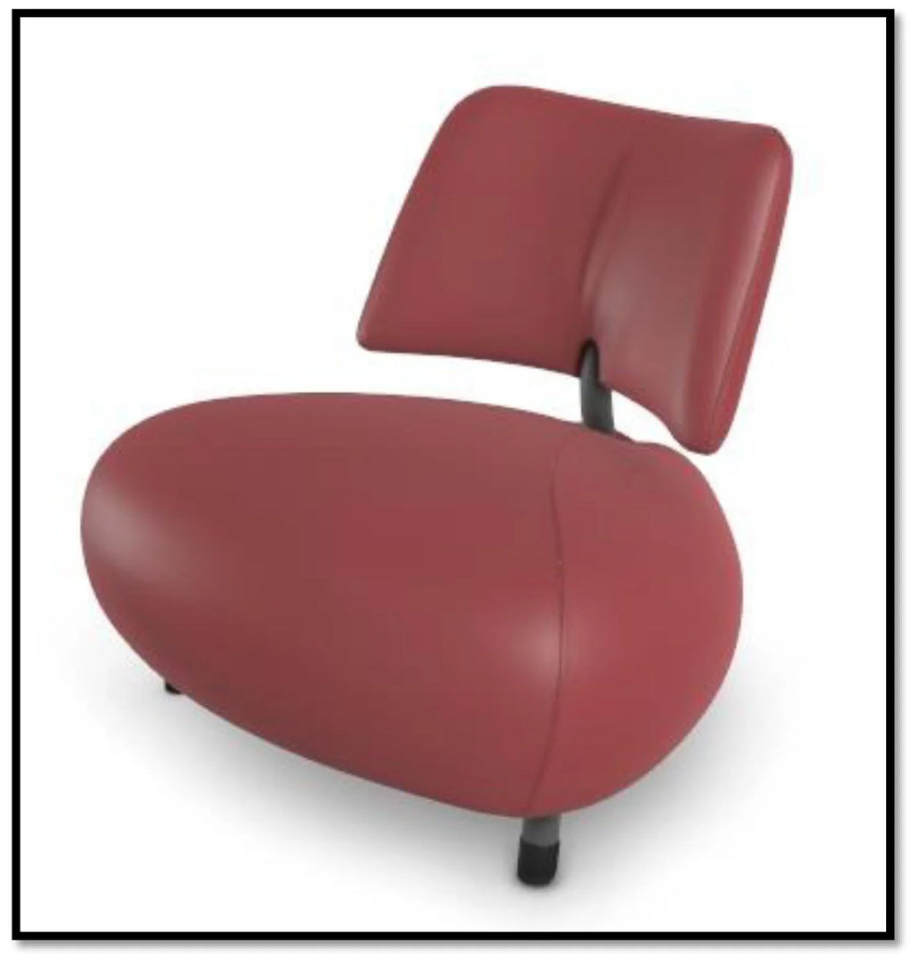 Poltrona di design Leolux Pallone Red Edition, poltroncina rossa,