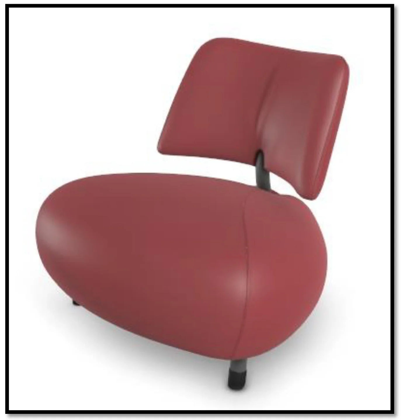 Poltrona di design Leolux Pallone Red Edition, poltroncina rossa,