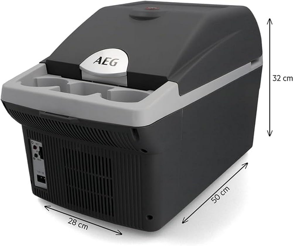 AEG Automotive Board-Bar BK 6 Frigo/Scaldavivande Termoelettrico 6 Litri, 12 Volt per Auto e Presa, Fissabile in Auto.