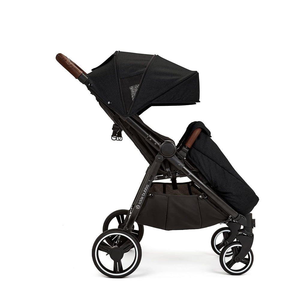 Passeggino gemellare Venus Max - adatto dalla nascita fino a 15 kg (circa 3 anni), passeggino compatto, leggero, pieghevole, inclusi parapioggia e coprigambe (Biscotto)