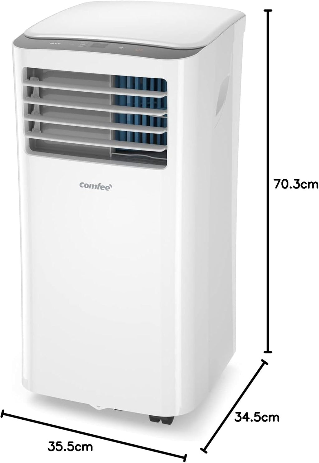 Comfee Condizionatore Portatile Easy Cool 2.0, 7000 BTU 2,0kW, Raffreddamento&Ventilazione&Deumidificazione, Adatto per Ambienti fino a 68m³(25㎡), Controllo tramite APP/Alexa/Google Home/IFTTT, Climatizzatore Portatile con Tubo di Scarico